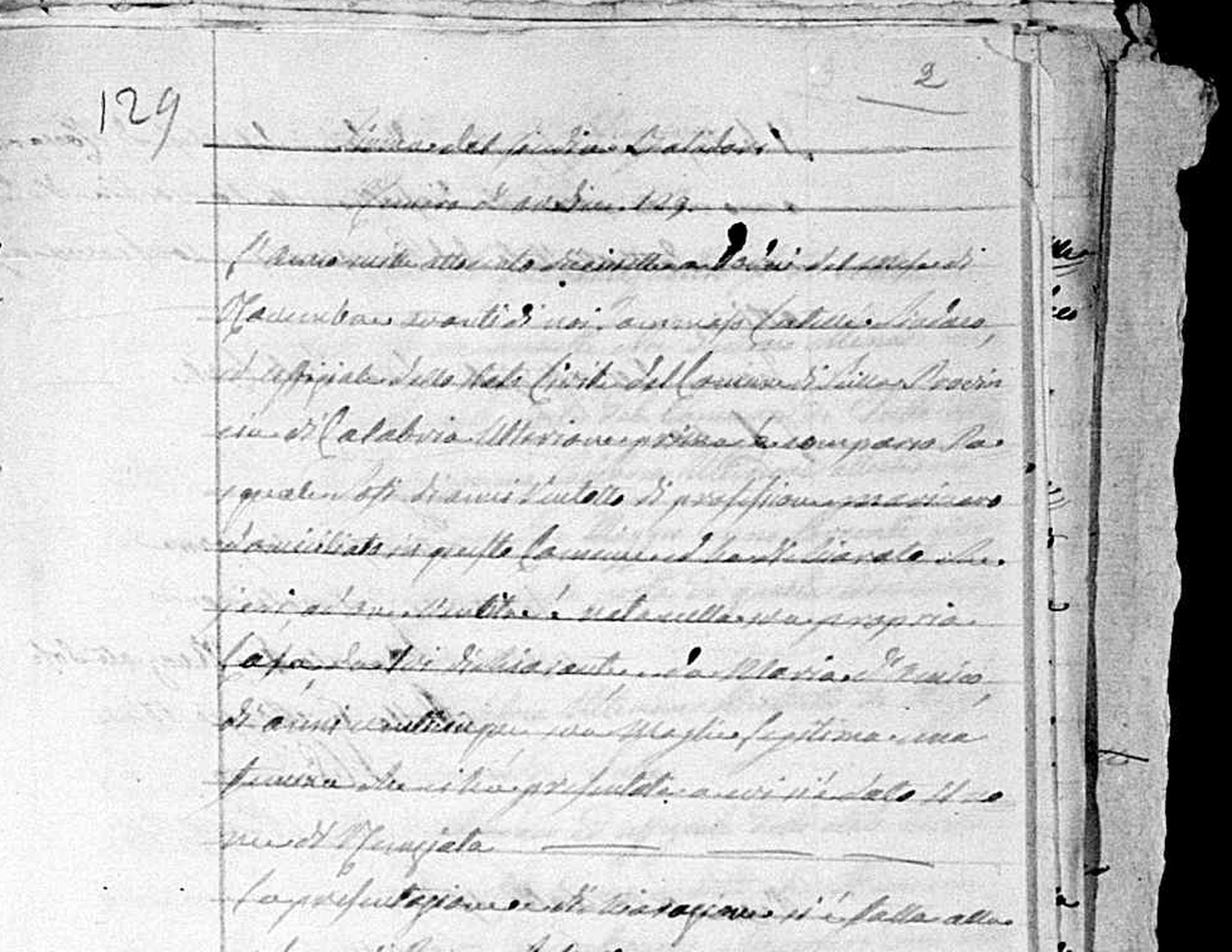 The birth of Nunziata Sofi — November 1818